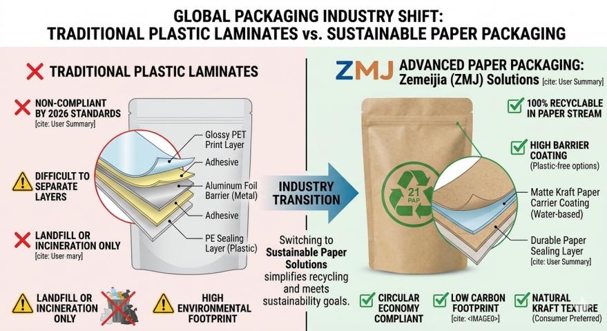 Miért nyeri meg a 100 százalékos papírcsomagolás a globális kiskereskedőket 2026-ban