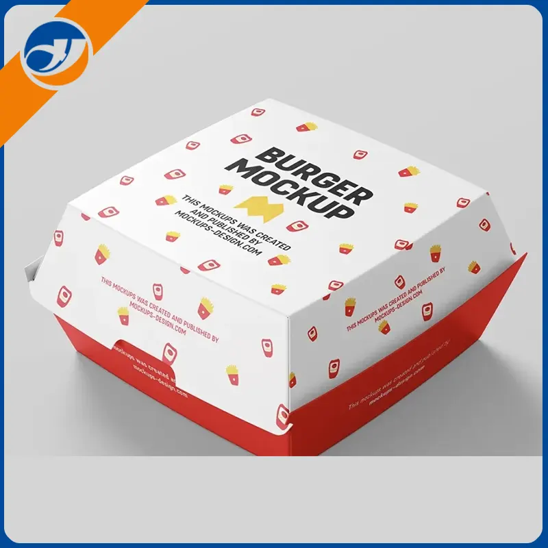 Színes hamburger doboz